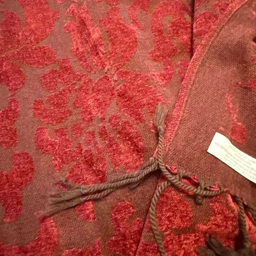 Restoration Hardware Red and Gray Throw Blanket - Picture 6 of 7